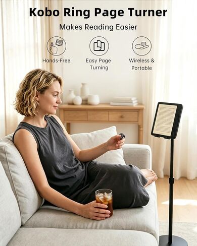 Kobo Ring Page Turner | Bluetooth Remote Control for Kobo e-Readers in Kuwait