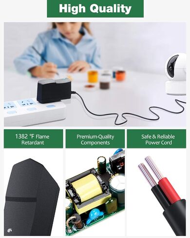 12V 1A Power Supply, AC Adapter 100-240V AC to DC 12V 1A Power Cord Adapter in Kuwait