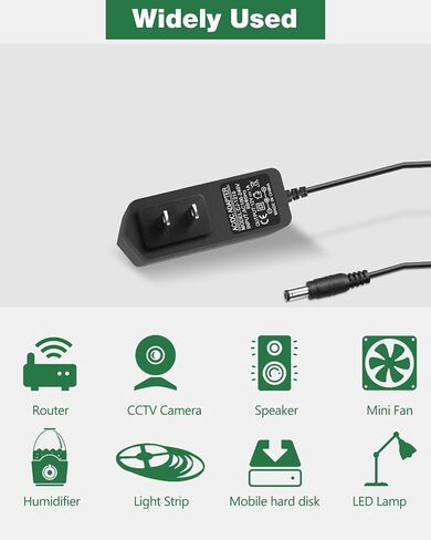 12V 1A Power Supply, AC Adapter 100-240V AC to DC 12V 1A Power Cord Adapter in Kuwait