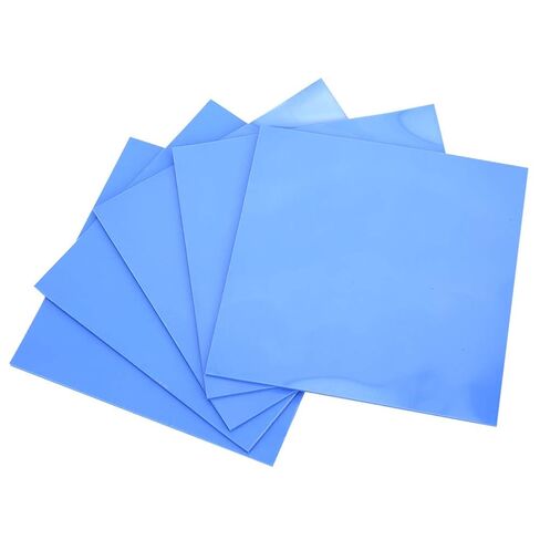 Fabater Silicone Thermal Conductivity Pad 5 Pcs 100x100x1.5mm, Thermal Pad for CPU GPU Heat Conduction, Conductive Heat Sink Sheet for LED Power Supply, High Conductivity in Kuwait