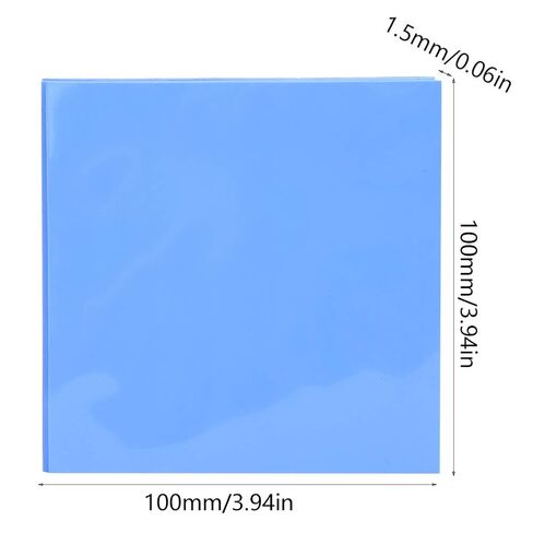 Fabater Silicone Thermal Conductivity Pad 5 Pcs 100x100x1.5mm, Thermal Pad for CPU GPU Heat Conduction, Conductive Heat Sink Sheet for LED Power Supply, High Conductivity in Kuwait