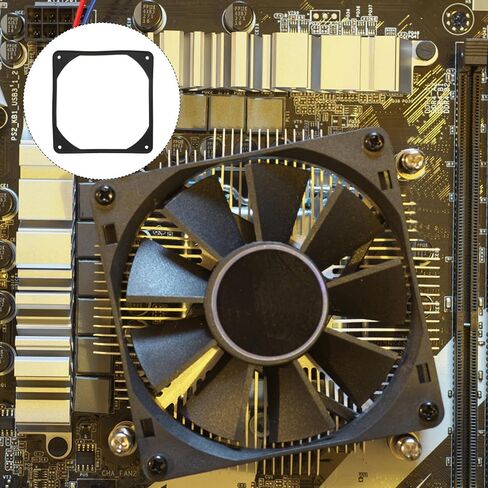 VANZACK Mm Computer Fan Noise Reducing Silicone 5pcs Shock Absorption Pad Anti-Vibration Gasket Wear-Resistant, Easy to Clean for Computer Fan and Chassis for PC Cooling in Kuwait