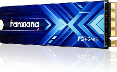fanxiang 1TB PCIe 5.0 NVMe M.2 SSD,Up to 14000 MB/s,High Performance Solid State Drive for 8K Video Editing, AI Training,Gaming, PC, Laptop in Kuwait