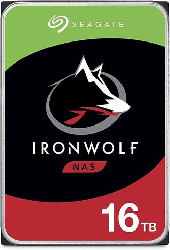 Seagate IronWolf 16TB NAS Internal Hard Drive HDD – CMR 3.5 Inch SATA 6GB/S 7200 RPM 256MB Cache for Raid Network Attached Storage, with Rescue Service (ST16000VN001) in Kuwait