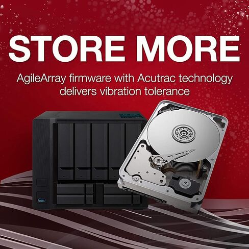 Seagate IronWolf 16TB NAS Internal Hard Drive HDD – CMR 3.5 Inch SATA 6GB/S 7200 RPM 256MB Cache for Raid Network Attached Storage, with Rescue Service (ST16000VN001) in Kuwait