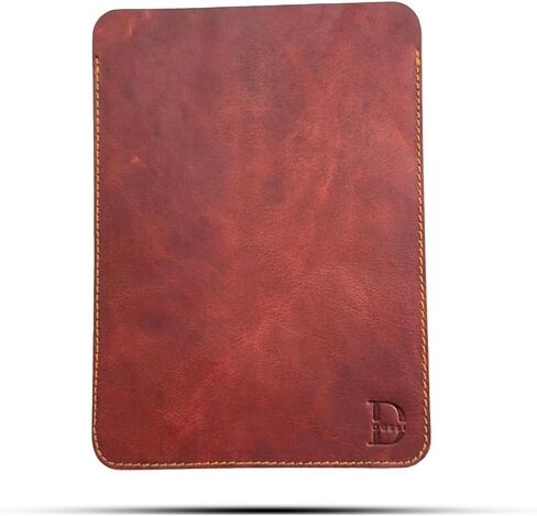Dessi Slim Ultra Lightweight Handmade Leather Tablet Sleeve Matte Tan Brown Protective Case for iPad mini 7 A17 Pro iPad mini 6 5 Fire HD 8 Kindle Paperwhite 8 Inch Mini iPad Cover in Kuwait