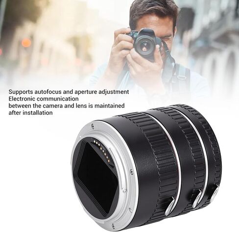 Pomya 13/21/31mm Macro Tube Adapter Set | Auto Focus Extension Rings for EF EFS Lens DSLR in Kuwait