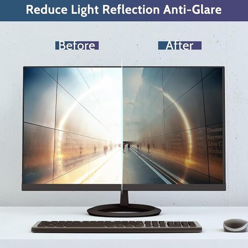 [1 Pack] 34 Inch Computer Privacy Screen for 21:9 Widescreen Monitor, Anti-Glare Privacy Filter, Removable Anti-Scratch Anti-Spy Screen Protector in Kuwait