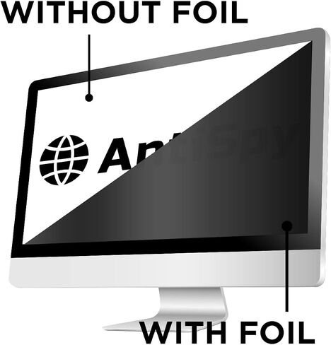 23 inch AntiSpy Privacy Screen | 23.8 Monitor Privacy Filter - 2 Attachment Options | Robust and Reusable Protector | Adhesive Privacy Filter for iMac and other Computer | Anti-glare Privacy Filters in Kuwait