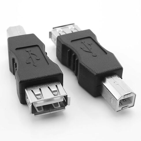 Herfair Female USB to Printer USB Adapter 2-Pack USB Type A to B Adapters in Kuwait