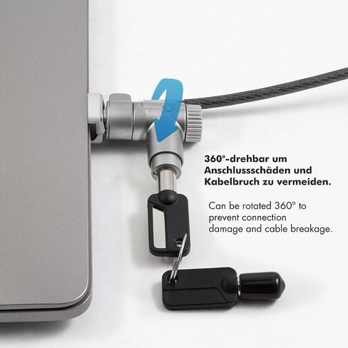 LogiLink NBS015 MacBook Pro Anti-Theft 2m Cut Resistant Cable, 14" & 16" (2021-2024) in Kuwait