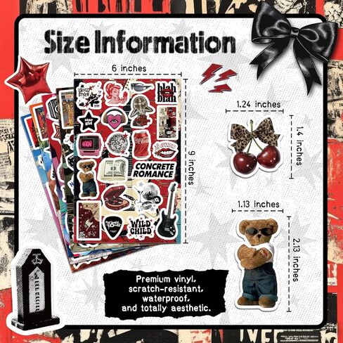 200Pcs Vintage Aesthetic Stickers for Journaling, Waterproof Vinyl Cute Sticker Pack for Adults & Teens, Scrapbooking, Journaling, Kindle, Laptop & Water Bottles in Kuwait