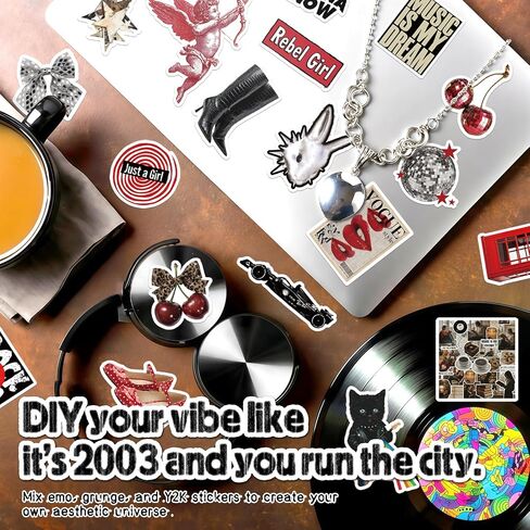 200Pcs Vintage Aesthetic Stickers for Journaling, Waterproof Vinyl Cute Sticker Pack for Adults & Teens, Scrapbooking, Journaling, Kindle, Laptop & Water Bottles in Kuwait