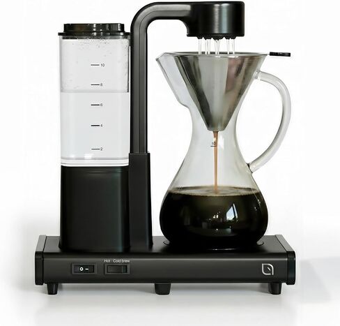 WILLOW 10 Cup Drip Coffee Maker, Automatic Pour Over Coffee Maker with Glass Carafe and Auto Shut-Off Feature, Suitable for Hot & Iced Coffee, ECO Coffee Machine made with 99% PC Recycled Plastics in Kuwait