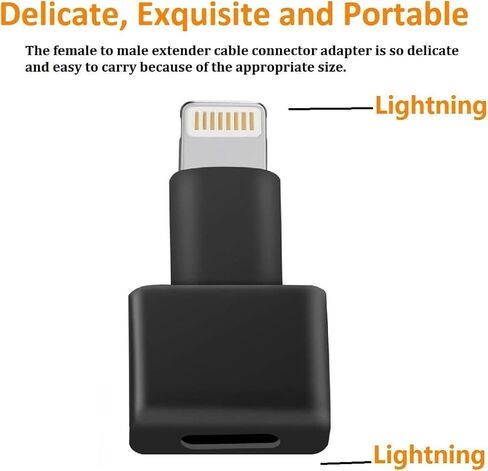 [Apple MFi Certified] Lightning Charging Extender Adapter 5 Pack in Kuwait