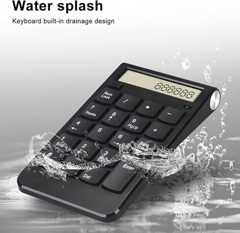 Wireless Numeric Keypad, Number Keyboard with USB Receiver (Black) in Kuwait