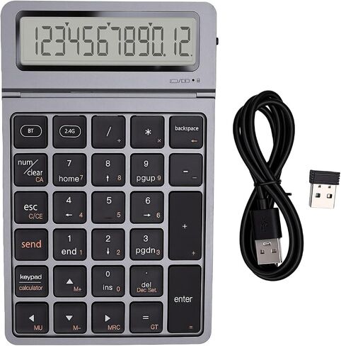 banapoy Number Pad Calculator for Laptop, 12 Digit, Aluminum Alloy in Kuwait