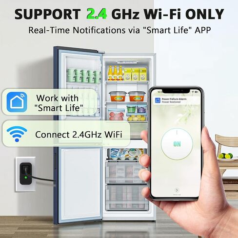 Power Failure Alarm WiFi, Freezer Power Outage Alarm, Free App Notification in Kuwait