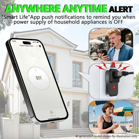 Power Failure Alarm WiFi, Freezer Power Outage Alarm, Free App Notification in Kuwait
