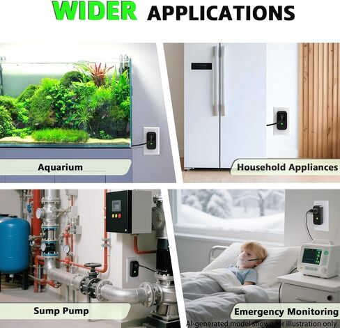 Power Failure Alarm WiFi, Freezer Power Outage Alarm, Free App Notification in Kuwait