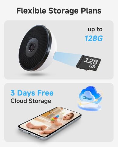 Noorio 4MP 2K Window Camera 5G/2.4GHz WiFi Window Cameras for Home Security in Kuwait