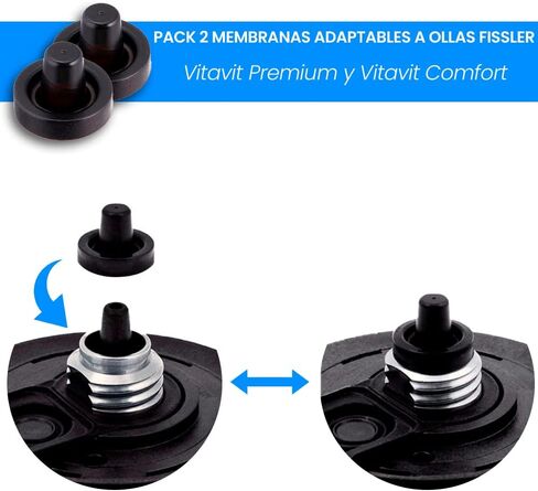 Anakel Home Pack of 2 Silicone Sealing Rings for Fissler Vitavit Premium and Vitavit Comfort Pressure Cookers in Kuwait