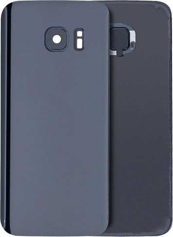 Best Shopper - Replacement Back Cover Glass with Camera Lens Compatible for Samsung Galaxy S7 (Service Pack) (Black Onyx) in Kuwait
