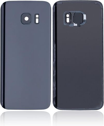 Best Shopper - Replacement Back Cover Glass with Camera Lens Compatible for Samsung Galaxy S7 (Service Pack) (Black Onyx) in Kuwait