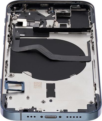 Best Shopper - Replacement Back Housing W/Small Components Pre-Installed Compatible for iPhone 12 Pro (No Logo) (Aftermarket Plus) (International Version) (Pacific Blue) in Kuwait