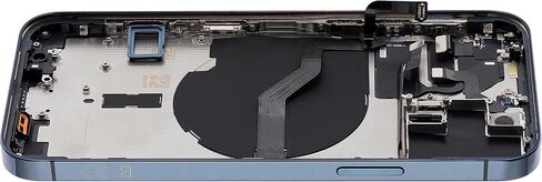 Best Shopper - Replacement Back Housing W/Small Components Pre-Installed Compatible for iPhone 12 Pro (No Logo) (Aftermarket Plus) (International Version) (Pacific Blue) in Kuwait