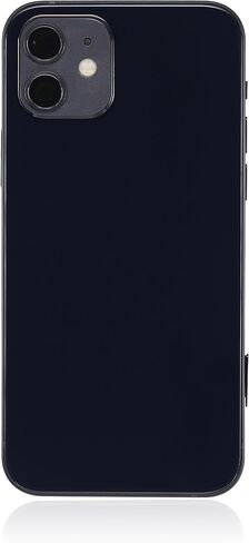 Best Shopper - Replacement Back Housing W/Small Components Pre-Installed Compatible for iPhone 12 (No Logo) (Aftermarket Plus) (International Version) (Black) in Kuwait