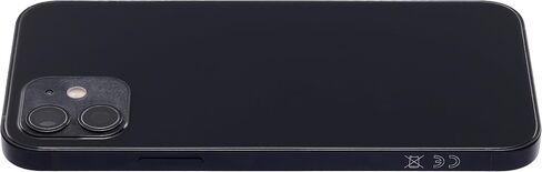 Best Shopper - Replacement Back Housing W/Small Components Pre-Installed Compatible for iPhone 12 (No Logo) (Aftermarket Plus) (International Version) (Black) in Kuwait