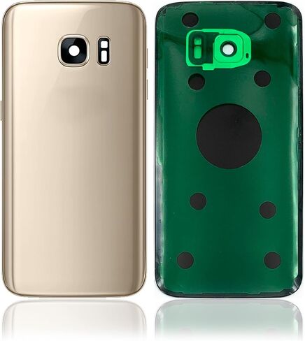 Best Shopper - Replacement Back Cover Glass with Camera Lens Compatible for Samsung Galaxy S7 (Service Pack) (Gold Platinum) in Kuwait
