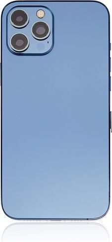 Best Shopper - Replacement Back Housing W/Small Components Pre-Installed Compatible for iPhone 12 Pro Max (No Logo) (Aftermarket Plus) (International Version) (Pacific Blue) in Kuwait
