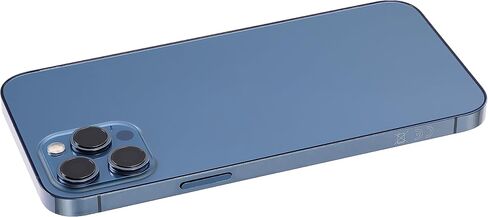 Best Shopper - Replacement Back Housing W/Small Components Pre-Installed Compatible for iPhone 12 Pro Max (No Logo) (Aftermarket Plus) (International Version) (Pacific Blue) in Kuwait