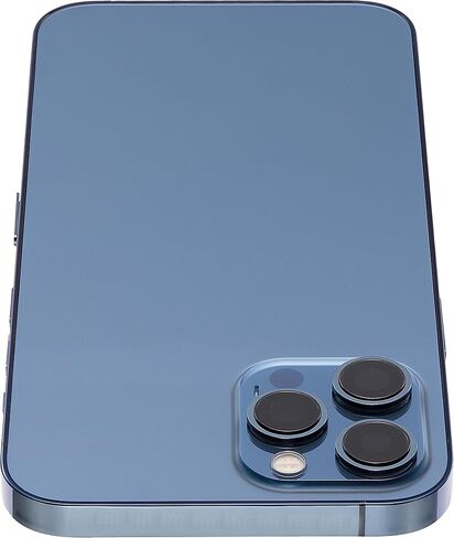 Best Shopper - Replacement Back Housing W/Small Components Pre-Installed Compatible for iPhone 12 Pro Max (No Logo) (Aftermarket Plus) (International Version) (Pacific Blue) in Kuwait