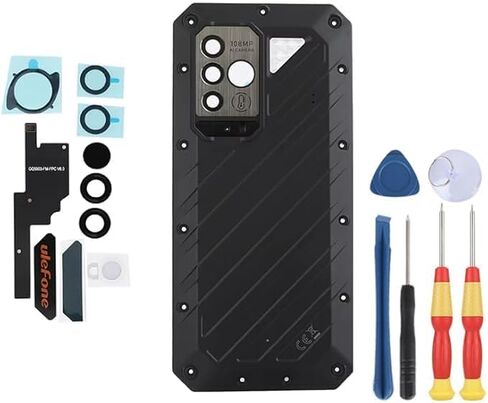 Battery Cover Back Shell for Ulefone Power Armor 18 Repair Replacement Accessories Parts.(Black) in Saudi Arabia