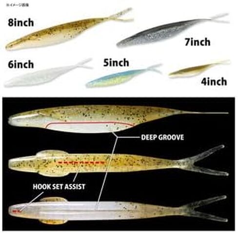 Deps Sakamata Shad Soft Jerkbait Reservoir Shad 129 in Kuwait
