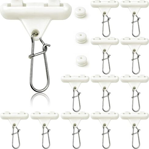 Sinker Slides for Fishing with Weight Bumpers, No Twist Sinker Slide, Clip-On Sinker Slider for Easy Weight Change, Protect Line & Knot Swivels Snaps, Ideal for Catfish Carolina Rig in Kuwait