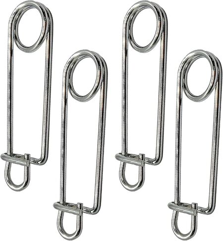 Minnow Trap Clips, Stainless Steel Live Bait Trap Lock Fasteners 4 Pack in Kuwait