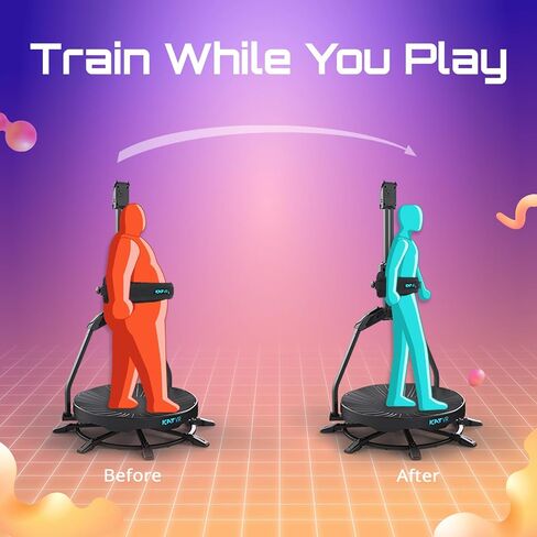 KAT Walk C2 VR Series | 360° Omnidirectional Walking Pad & Accessories for Immersive VR Gaming & Fitness | Compatible with SteamVR, Quest, Oculus | Core with Seated Module | US Size 7 in Kuwait