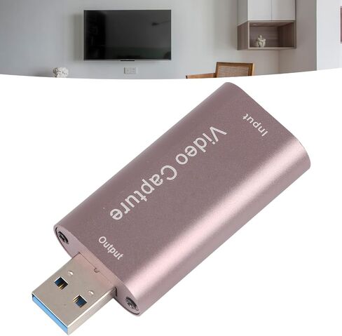 Game Capturing Card 1080P 60Hz USB Interface for Live Streaming Recording Conferences Portable Aluminium Alloy in Kuwait