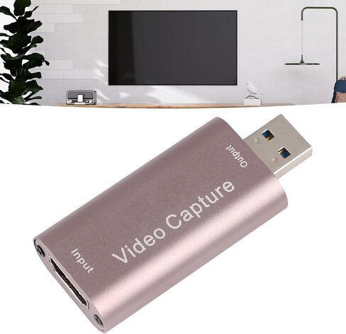 Game Capturing Card 1080P 60Hz USB Interface for Live Streaming Recording Conferences Portable Aluminium Alloy in Kuwait
