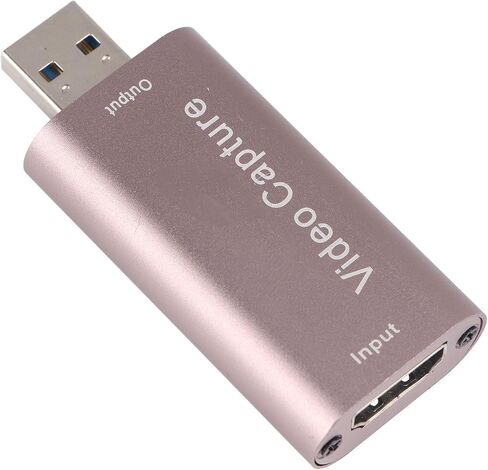 USB Capturing Card Portable 1080P 60Hz HD Input for Streaming Education Gaming Aluminium Alloy in Kuwait