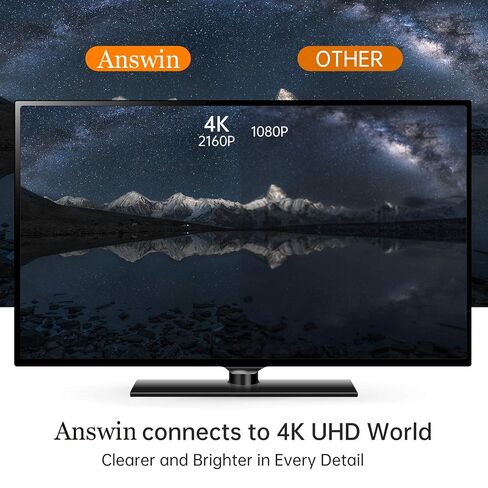 HDMI to DisplayPort 4K@60Hz Uni-Directional 6Ft HDMI to DP Cable in Kuwait