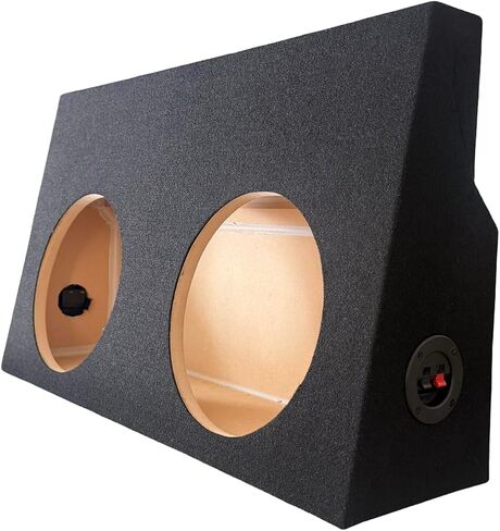 Compatible with 2005-2023 Tacoma Double Cab- Dual 10" Sealed Sub Box Enclosure-Passengers Side in Kuwait