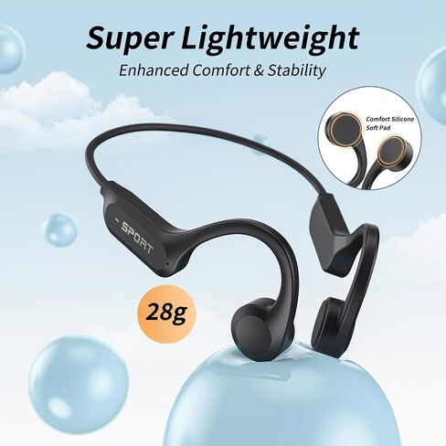 CXK Bone Conduction Headphones Bluetooth 6.0 Open Ear Wireless with Mic in Kuwait