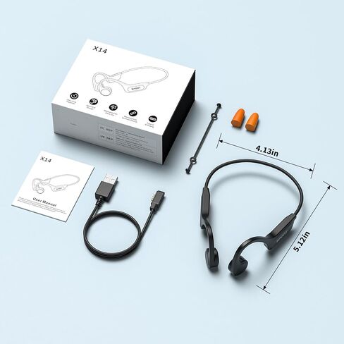 CXK Bone Conduction Headphones Bluetooth 6.0 Open Ear Wireless with Mic in Kuwait