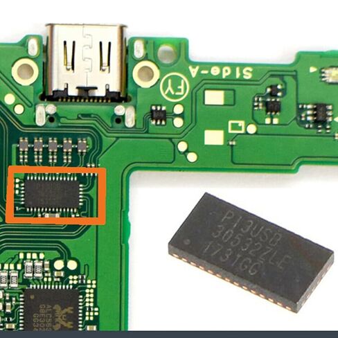 Replacement P13USB Video Audio Control IC Chip for Nintendo Switch Console, Repair Parts Video Audio IC Chip for NS Switch in Kuwait