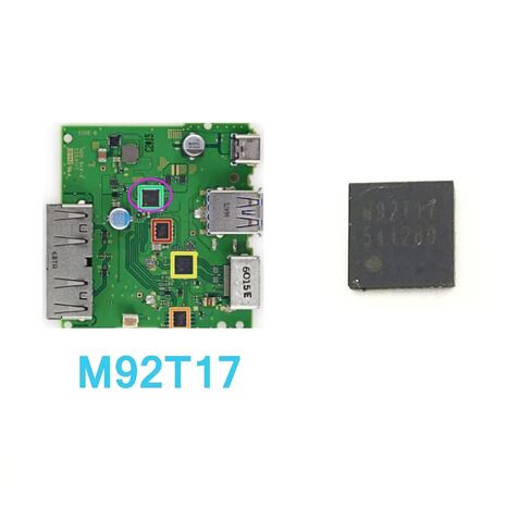 Replacement M92T17 Audio Video Control IC Chip on HDMI Board for Nintendo Switch Console, Repair Parts Audio Video IC Chip for NS Switch in Kuwait
